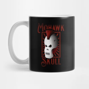 Red Mohawk | Metal Skull | Punk Skull Mask Mug